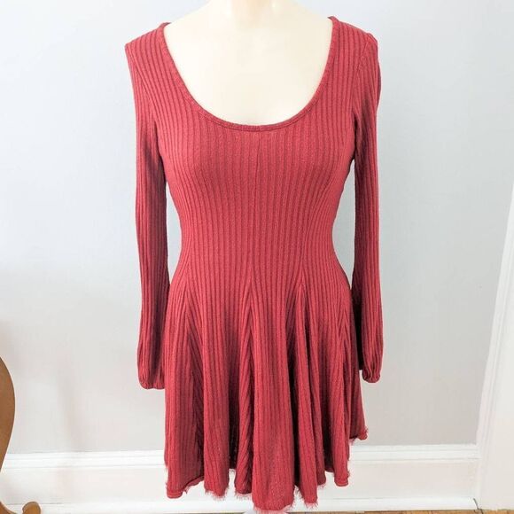 Urban Outfitters Ecote Topanga Ribbed Knit Mini Dress - Picture 2 of 5